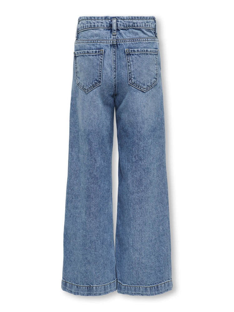 Only KOGCOMET WIDE LEG DNM - Medium Blue