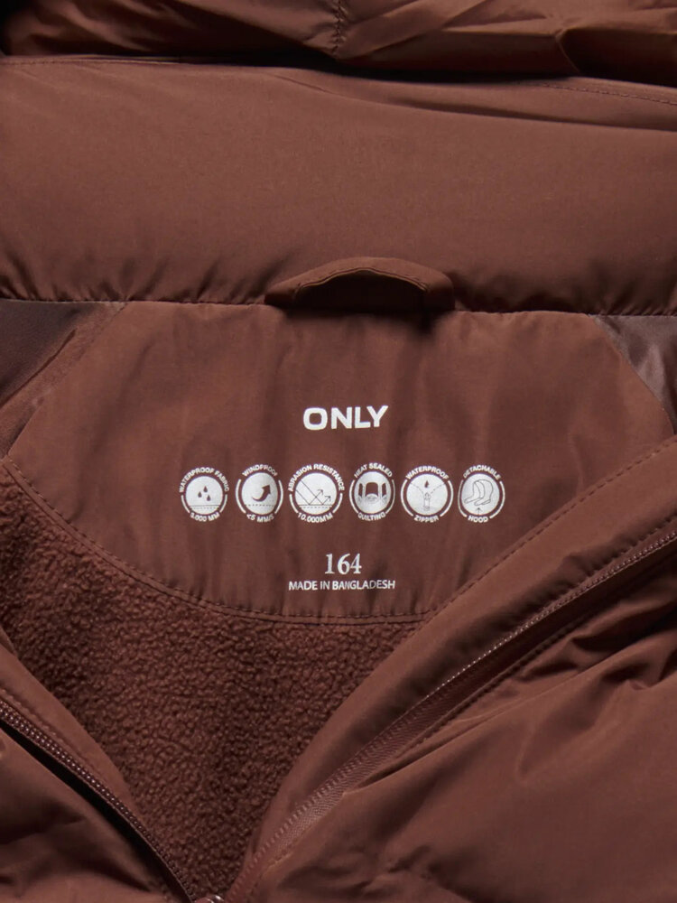 Only KOGELLIE FUNCTIONAL HOOD JACKET - Brown