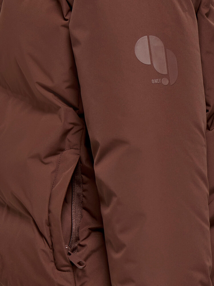 Only KOGELLIE FUNCTIONAL HOOD JACKET - Brown