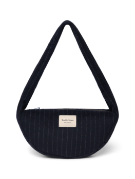 Studio Noos Flannel Chalkstripe Mini Cross Body Bag - Dark Blue