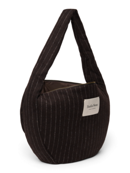 Studio Noos Flannel Chalkstripe Cross Body Bag - Brown