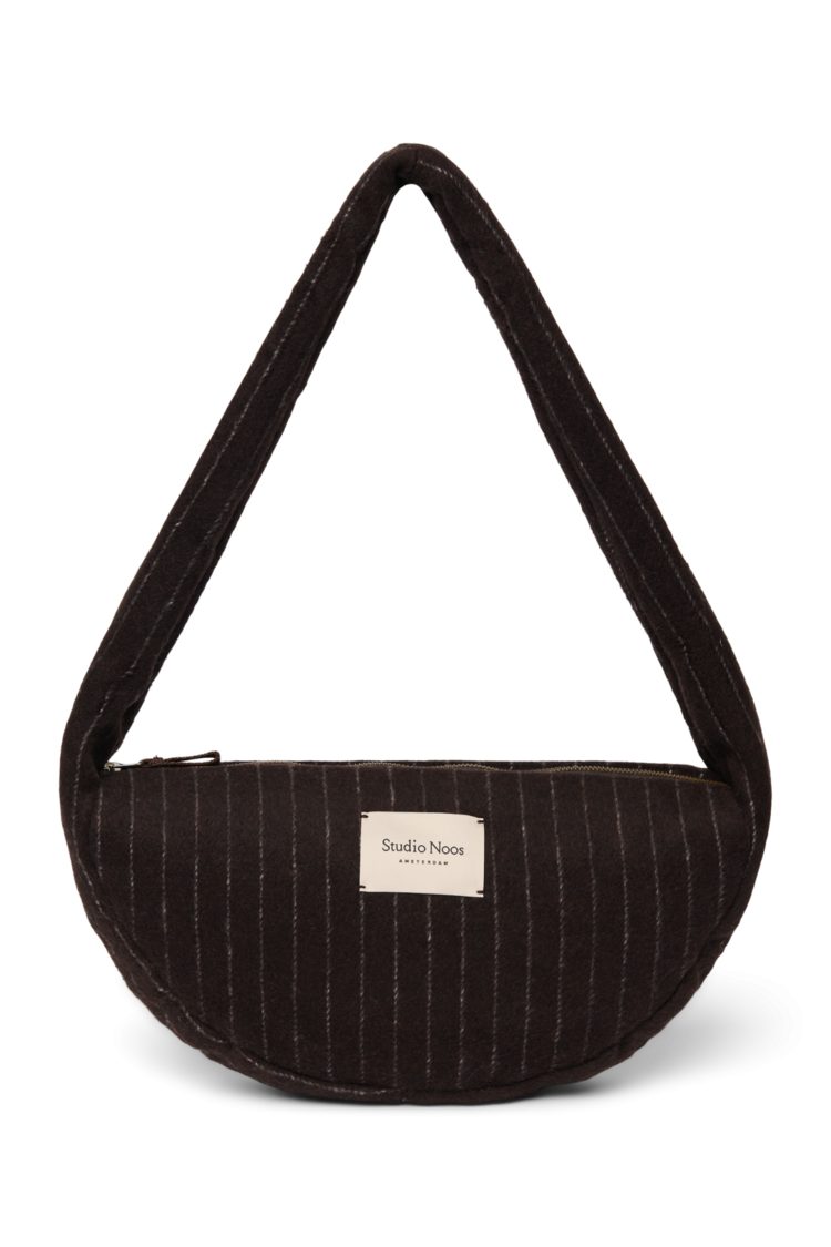 Studio Noos Flannel Chalkstripe Mini Cross Body Bag - Brown