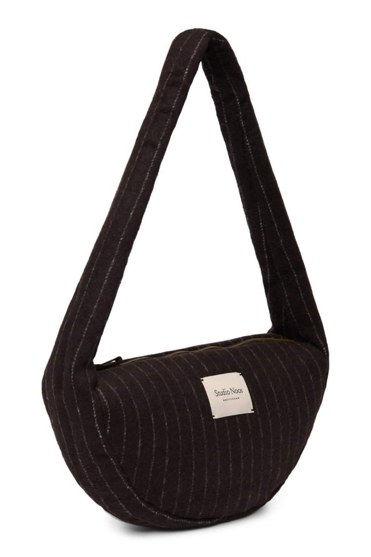 Studio Noos Flannel Chalkstripe Mini Cross Body Bag - Brown
