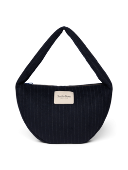 Studio Noos Flannel Chalkstripe Cross Body Bag - Dark Blue