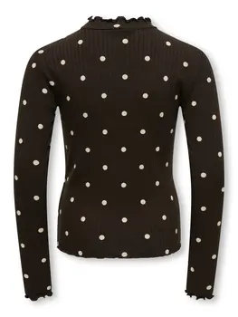Only KOGFRANSISKA LIFE L/S HI-NCK- Chocolate