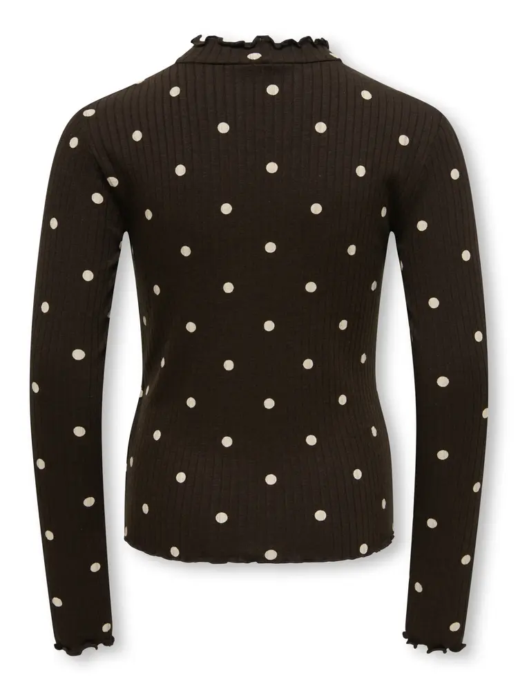 Only KOGFRANSISKA LIFE L/S HI-NCK- Chocolate