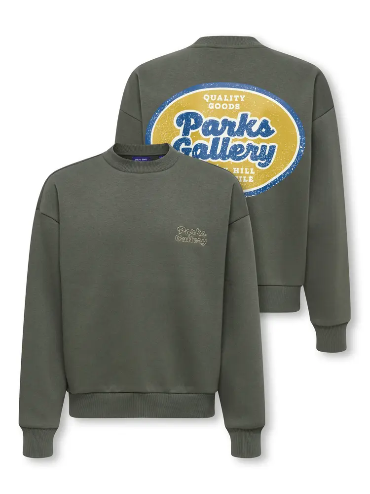Only & Sons OSJCERES RLX UNION LS CREW - Beluga