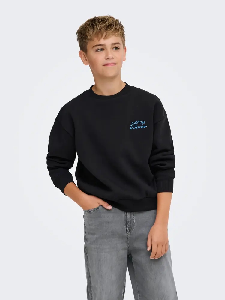 Only & Sons OSJCERES RLX UNION LS CREW - Black