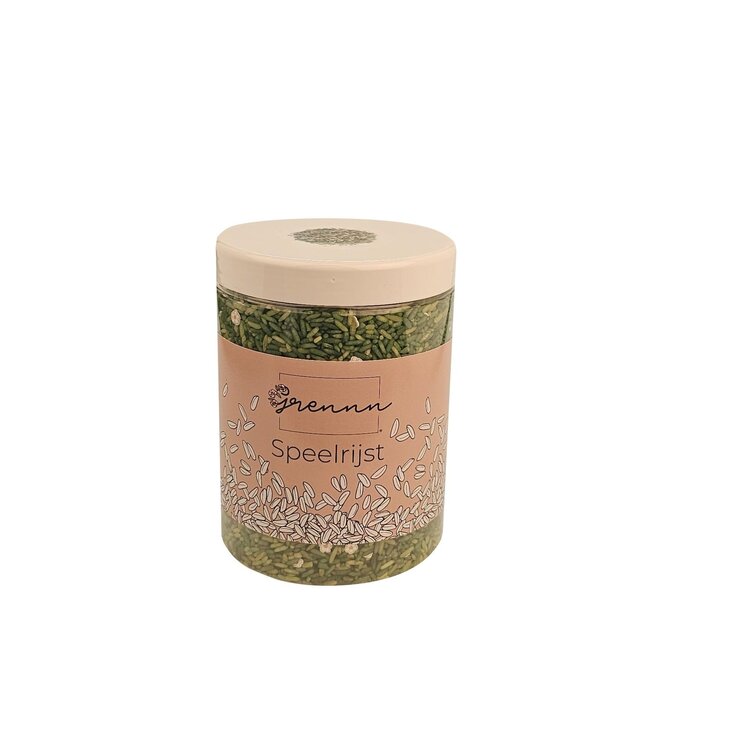 Grennn Grennn speelrijst white flower mix 750 gram