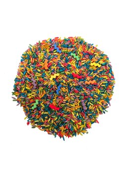 Grennn Grennn speelrijst 'wave' regenboog 750 gram