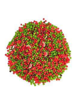 Grennn Grennn Color Dots watermeloen mix 300 gram