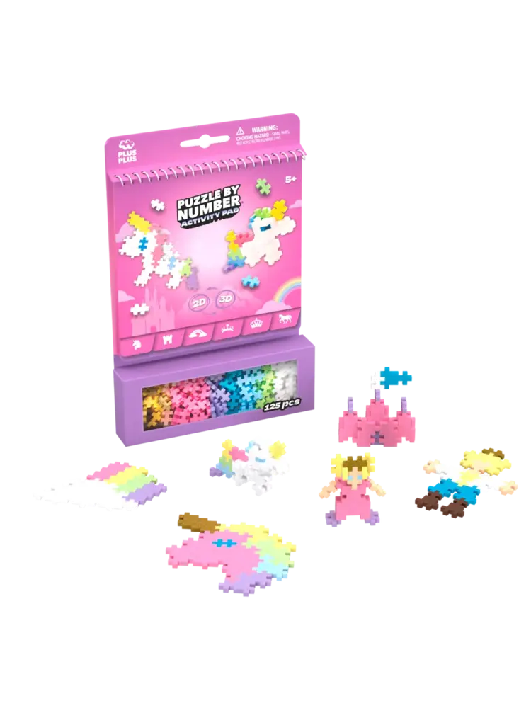 PlusPlus PlusPlus -Eenhoorn puzzle by number