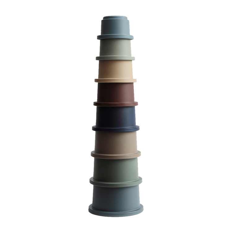 Mushie Mushie - Stacking cups forrest