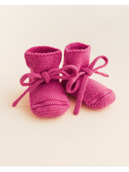 Hvid Hvid - Booties Fuchsia