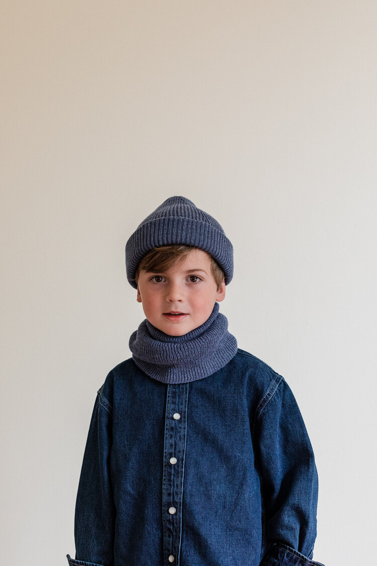 Hvid Hvid - Beanie Fonzie Denim
