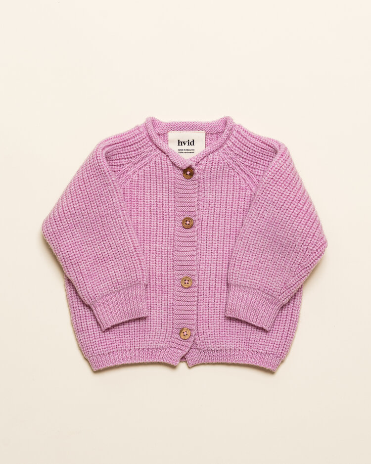 Hvid Cardigan Inga - Cotton Candy