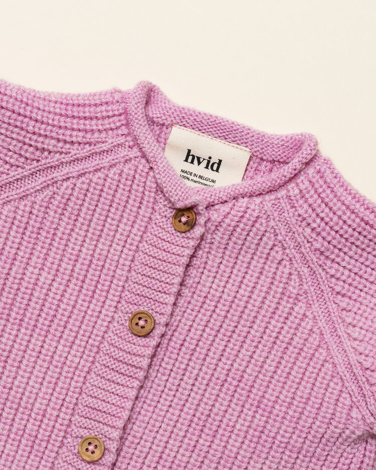 Hvid Cardigan Inga - Cotton Candy