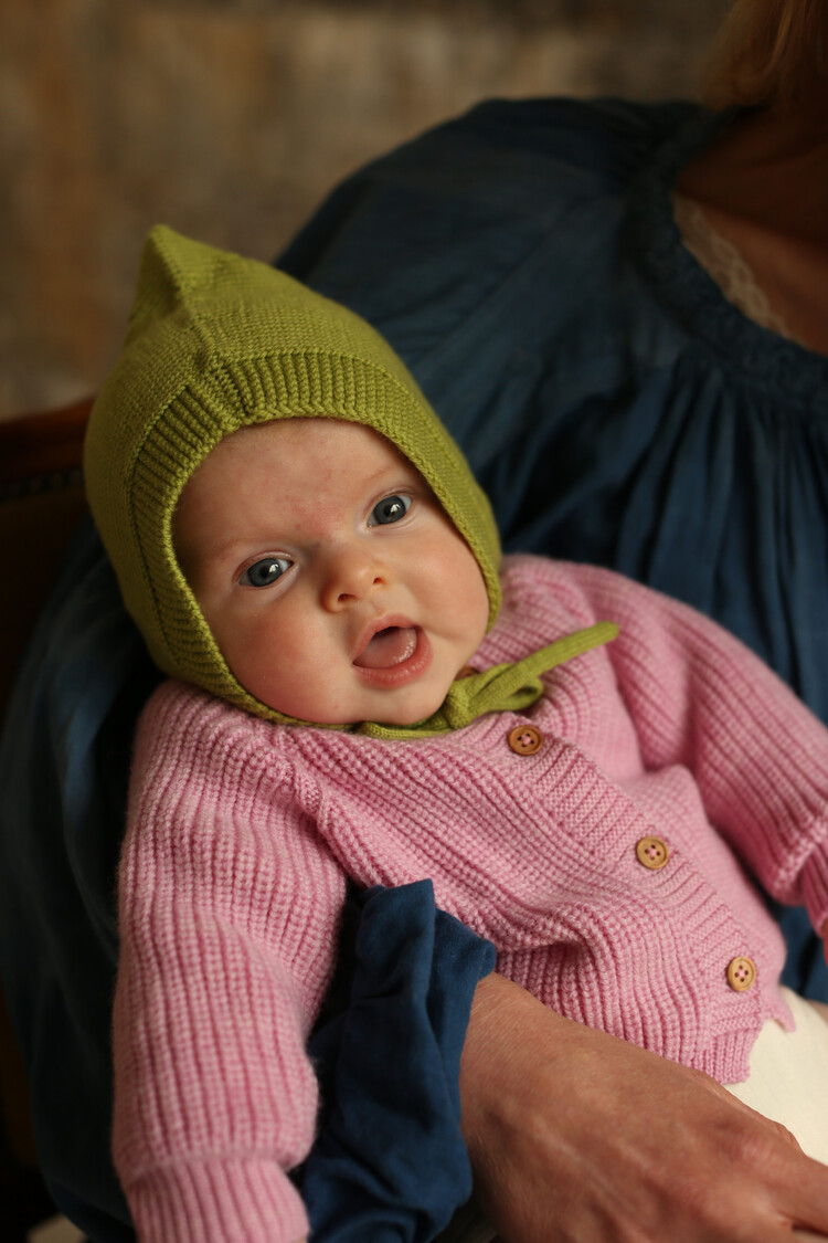 Hvid Cardigan Inga - Cotton Candy