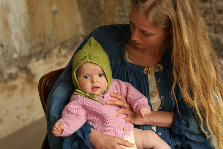 Hvid Cardigan Inga - Cotton Candy
