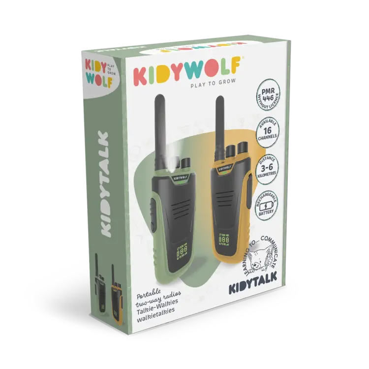 Kidywolf KIDYTALK Walkie talkies groen-oranje