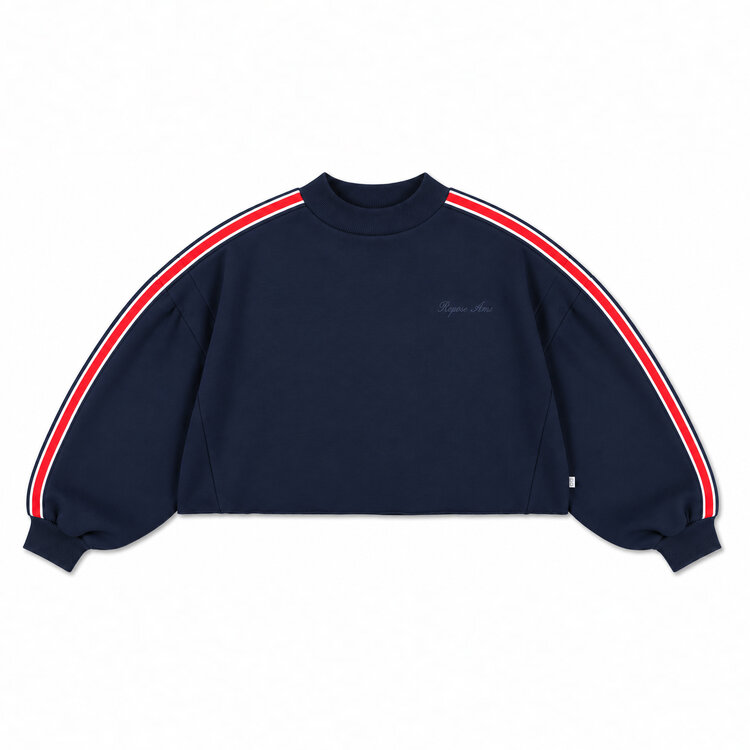 Repose AMS Crop heart sweater - Blue Note