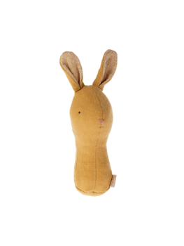 Maileg 16-4704-00 Lullaby friends, Bunny  rattle - Yellow