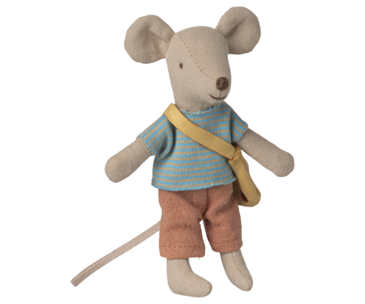 Maileg 17-6101-00 Little brother mouse with bag