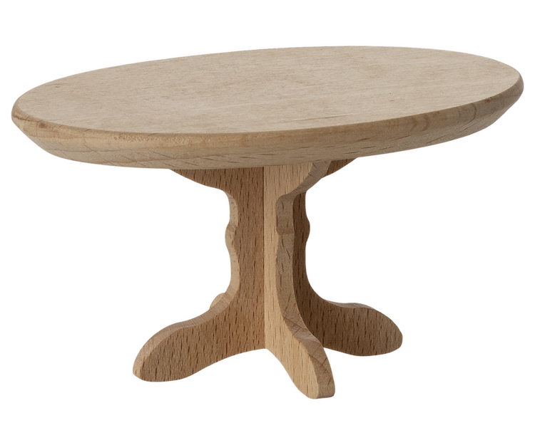 Maileg 11-5006-00 Oval coffee table, Mouse - Nature