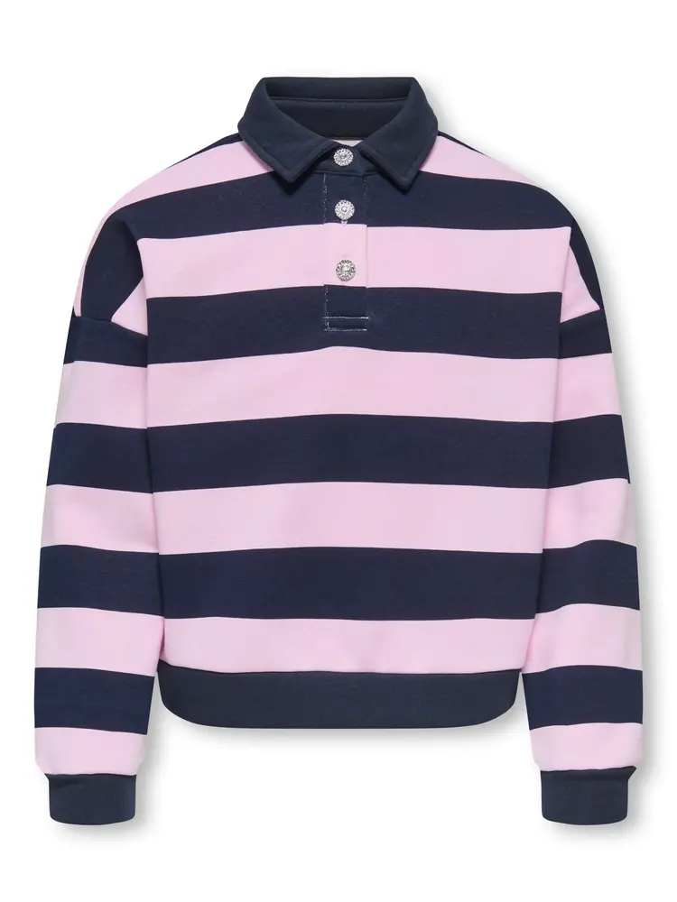 Only KOGSWEAT LS POLO - Pink Lady