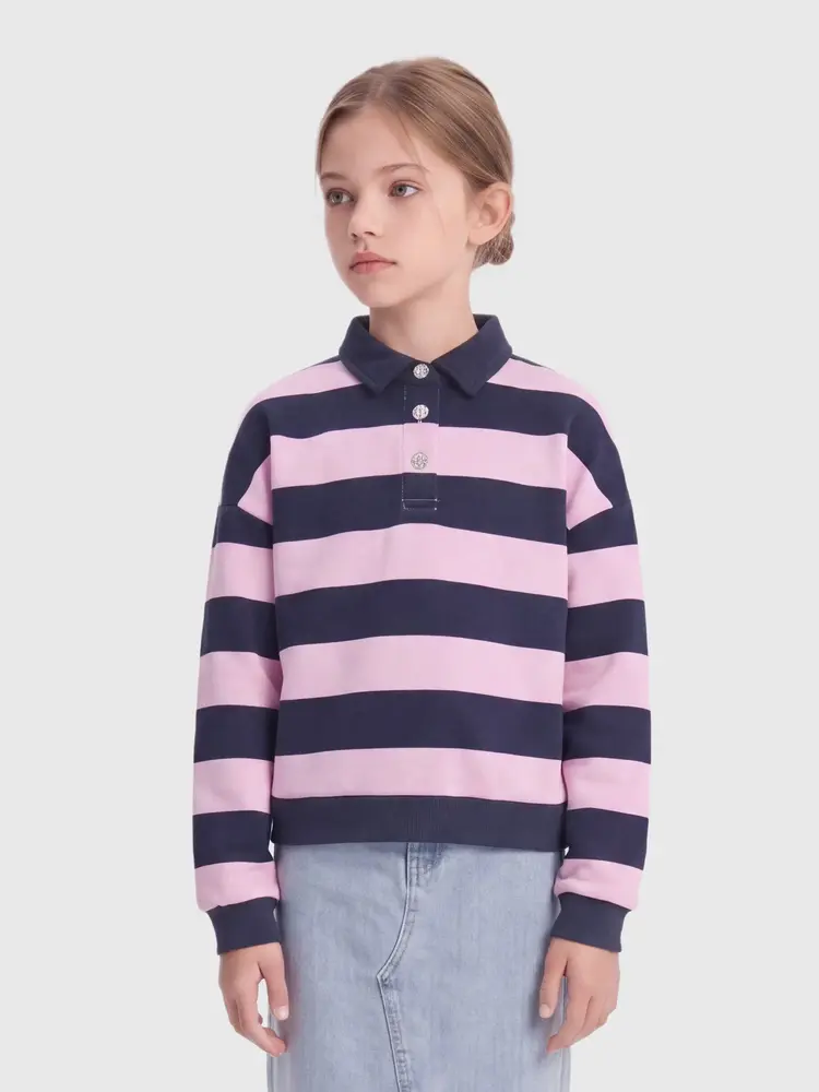 Only KOGSWEAT LS POLO - Pink Lady