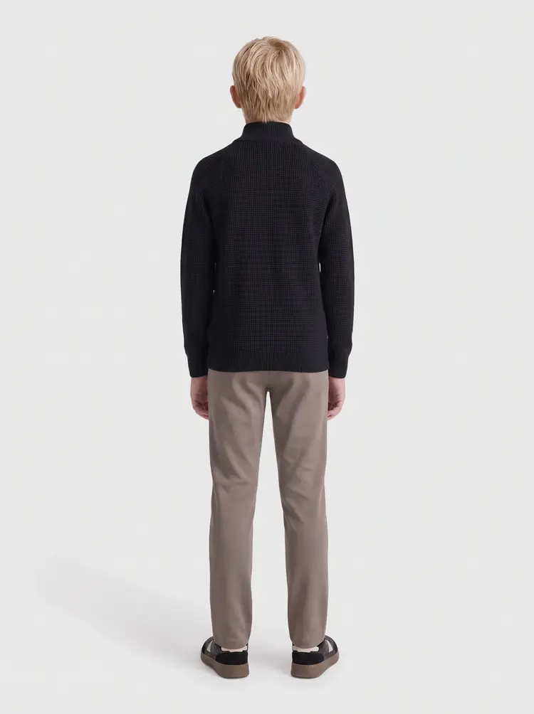 Only & Sons OSJFISCHER LS HALF ZIP KNIT - Black