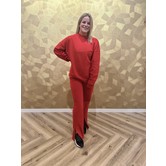 La Rebelle Jogging Broek Coco Rood