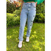 La Rebelle Broek Heart Blauw