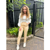 NAKD Cropped Suit Pants Sand Beige