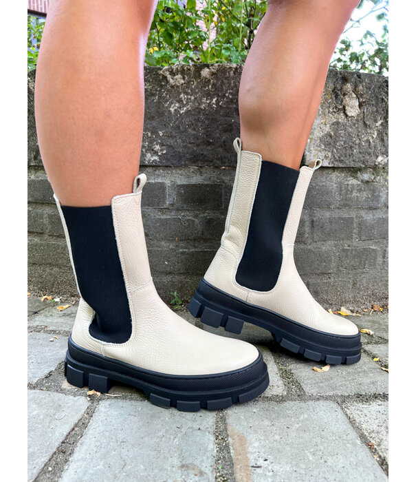 DWRS HAMM - Bikerboots Chelsea | Beige