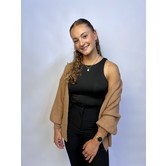 La Rebelle Cozy Vest Rosie Camel