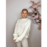 La Rebelle Trui Iris Off White