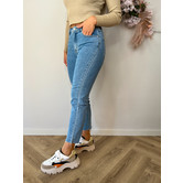 La Rebelle Mom Jeans Blauw