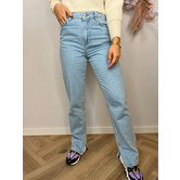 NAKD Side Slit Denim Vintage Blue Jeans
