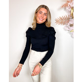 La Rebelle Isabella Col Top Zwart
