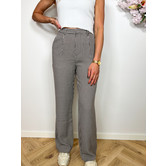 Colourful Rebel Rus Jacquard Pants | Dark brown