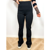 La Rebelle Flared Broek Fleur Zwart