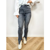 La Rebelle Anouk Split Jeans Grijs