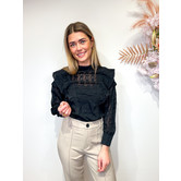 La Rebelle Juul Blouse Zwart