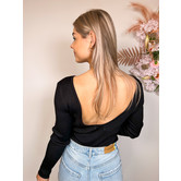 La Rebelle Ribbed Body Zwart