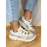 DWRS LOS ANGELES Sneakers White / Yellow - Gold