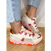 DWRS LOS ANGELES canvas Sneakers Off white / Pink