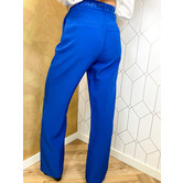 Colourful Rebel Rus Pintuck Pants | Blue