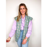 Boho gilet groen