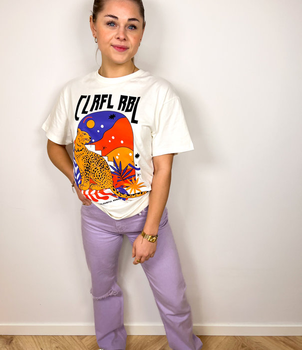 Colourful Rebel Colourful Rebel Panther Tee | Off white